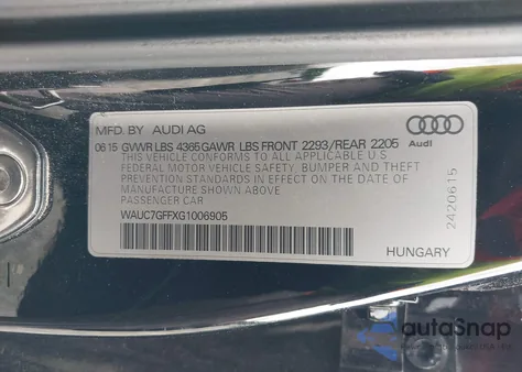 2016 Audi A3 1.8T Premium from USA, damaged, VIN WAUC7GFFXG1006905